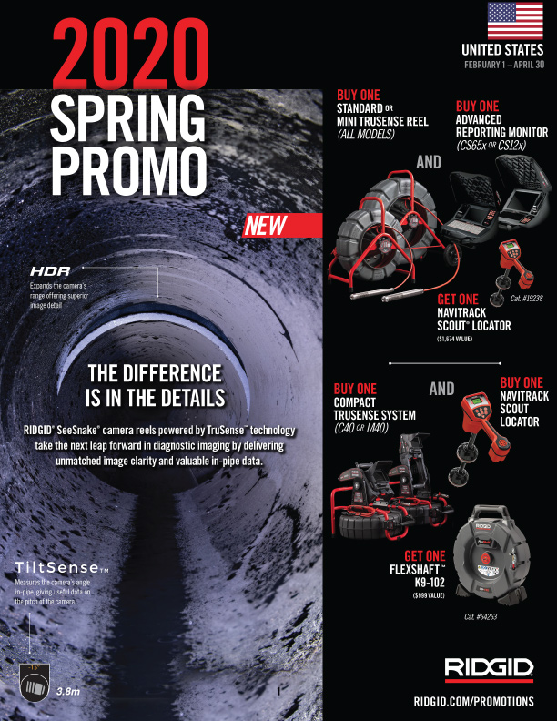 RIDGID 2020 spring promo flyer first page